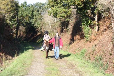 randonnée avec un âne en presqu'île de Crozon
